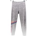 Peloton  Roller Rink Sparkle Crop High Waist Leggings Athletic Bike Workout M Photo 1