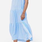 Honorine Spa Blue Elodie Long Dress Size Small Photo 0