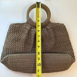 Liz Claiborne  Vintage Macrame Boho Hippie Staple Crochet Tote Handbag Purse Photo 3