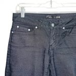 prAna Kara Dark Gray Patterned Low Rise Crop Leg Skinny Jeans Photo 1