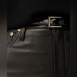 J.Crew  women’s High-rise bootcut pant in faux leather black Size 30 NWT Photo 2