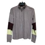 Faherty Top Womens XXS Purple Cabana Towel Terry Quarter Zip Top NWT Colorblock Photo 3