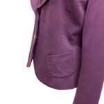Sandro Sportswear Purple 2 Button Blazer Jacket Pleated Collar Lined Size M Photo 4