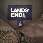 Lands' End Sherpa Fleece Jacket Womens Small Olive Outdoors Winter Outerwear Cozy Photo 3