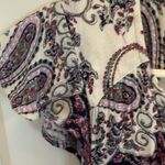 Lucky Brand Felicia Paisley Purple Midi Dress Boho Western Fall cottagecore Photo 7