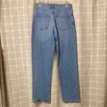 Hollister Womens Ultra HighRise Dad Jeans Split Hem Light Wash Denim W28 L31 EUC Photo 1