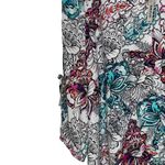 Investments Women XL Floral Blouse Cold Shoulder Sleeve Oversized Tunic Top NWT Photo 3