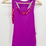 Champion Purple Neon Printed Built In Sports Bra Tank Top Women's Small S NWT Photo 0