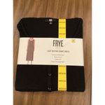 Frye  Ladies Button Front casual sleeveless long Midi maxi Dress S new black Photo 2