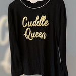 secret treasures Women's Sweatshirt Size L Black Cuddle Queen Super Cuddly Photo 0