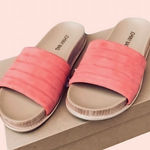 Johnny Was  Coral Solid Stitch Slip On Suede Sandal Size 10 Boho Chic NWT Photo 0