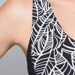 Lululemon  • Hustle & Bustle Tank Top • Black / Pretty Palm Black Angel Wing Photo 5