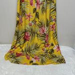 NAIF Anthropology Yellow Pink Maxi Sundress Resort Wear Size M Photo 3