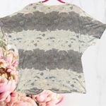 Juicy Couture 🍁 Tie Die Top Faux Tie Front Grey Blue Viscose Blend Sz XL Photo 6