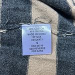 Ny Collection Women's Gray/Tan Asymmetrical Striped Tunic Top Sweater Sz Small Artsy Lagenlook Photo 6