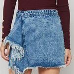 Prómesa Ruffle Trim Denim Skirt Photo 3