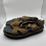 Dr. Martens  Voss Ii Dms Olive Bronx Suede - Flat sandals size 10 women’s Photo 1