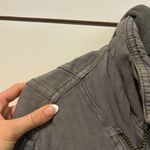 Free People  Grey Hooded Motto Jacket Photo 10