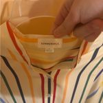 Summersalt NWT  Short Effortless Shirtdress Coverup in Rainbow Stripe Photo 3