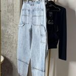 Alexander Wang Double Front Carpenter Jeans in Pebble Bleach Photo 11