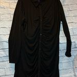 Pinup Couture Black Ruched Long Sleeve Dress Size 24W Photo 0