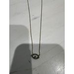 Evil Eye Necklace with CZ Crystals Charm Pendant Delicate Chain Gold Photo 2