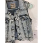 Papaya vintage Y2K light blue denim jean vest Photo 4