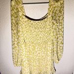 Lulus floral smocked mini dress: Green Size XL Photo 0