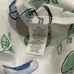 Kate Spade  Blue Green Novelty Coffee Print Satin Pajama Top Cozy Feminine XS Photo 7