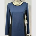 Laundry by Shelli Segal Night Sky Long Sleeve Scoop Neck Mini Dress Blue Black 8 Photo 8