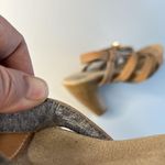 Dr. Scholls  Band Sandals Tan Natural Leather 4.5 " HEELS Sz 10 Med Photo 13