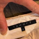 Theory  Tan Beige Wide Leg Flare Dress Pants Women's Size 4 Cotton Blend Photo 3