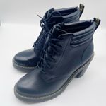 Dr. Martens Persephone Milled Nappa Chunky Heel Boots Size 10 Black Photo 7