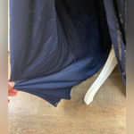 Mac Duggal  sequin formal dress high neck illusion navy formal cocktail Sz‎ 8 NWT Photo 12