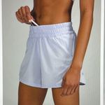 Lululemon  Track That Mid Rise Lined Short 5” Sz6 Pastel Blue Photo 1