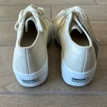Superga  Cream Leather Platform‎ Sneakers Size: 6.5 Photo 5