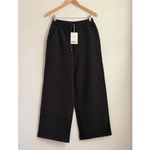 Everlane  Luxe Fleece Wide-Leg Sweatpant in Black, Size Small Photo 5