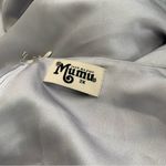 Show Me Your Mumu Rome Twist Gown Maxi Dress Silver Luxe Satin Photo 4