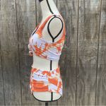 Zaful Knot Scoop Neck Orange Tie Dye 2 Piece Bikini Set Size M Photo 4