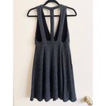 Free People Dance of the Night Black Metallic Cut Out Backless Dress Photo 5