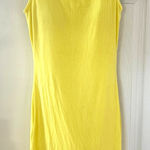NWT Popilush Lemon Yellow Sculpting Mini Tank Shapewear Dress Size M Photo 0