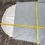 Vince  Women’s S Heather Grey Long Sleeve Twofer White Button Down Layered Top Photo 8