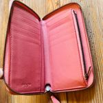 Coach NWOT  Canvas Wallet With Horse And Carriage Logo Pink Photo 2