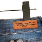 MNG by Mango Blue Medium Wash Cotton Blend Skinny Denim Jeans Women Sz 6 Photo 8
