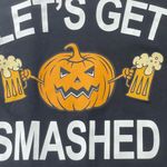 Sugar Flower Let’s Get Smashed Halloween Jack O’ Lantern Tee NWT Photo 9
