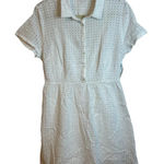 Old Navy NWT  WHITE SHORT SLEEVE EYELET DRESS Photo 0