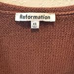 Reformation  Norma Cotton Knit Tank in Chestnut size XS Cropped‎ Photo 5