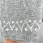 1. State  Gray‎ Fair Isle Crew Neck Sweater Size L Knitwear Pullover Women's Cozy Photo 4