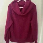 Free People Echo Beach Cowl Neck Wool Blend Sweater Pink Magenta Size Small Photo 0