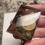 The Moon Lot Of 3 Brooch Pins Vintage - Modern Cow Jumping - Handmade Wood Leaf Photo 4